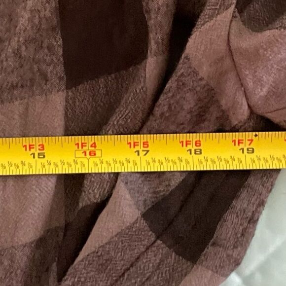 Pas de calais Plaid Wrap Coat Size Medium Effortless Sophistication - Picture 11 of 12